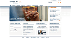 Desktop Screenshot of guerbet-us.com